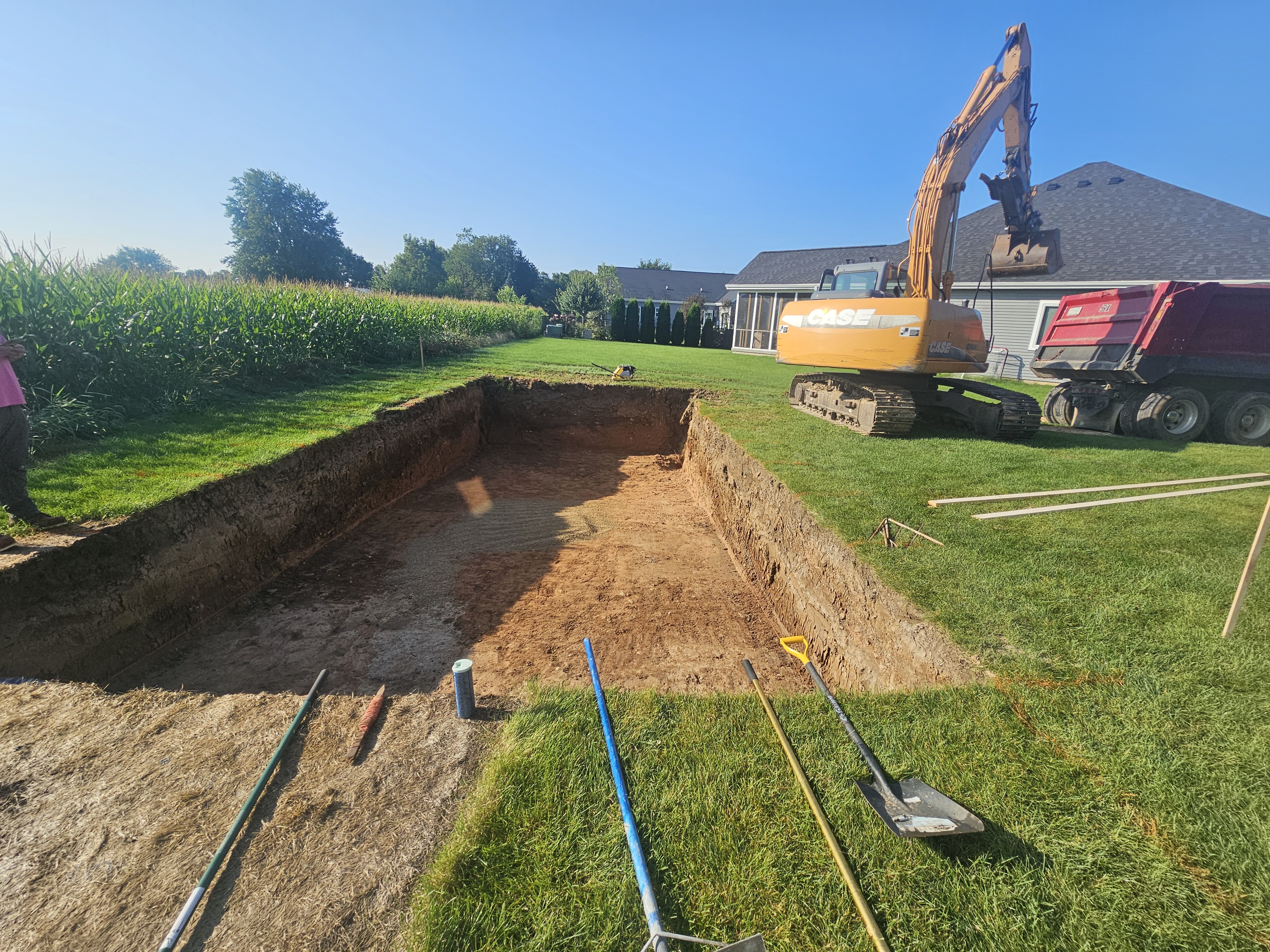 Completed Thursday Pools fiberglass pool installation 22 in Wisconsin