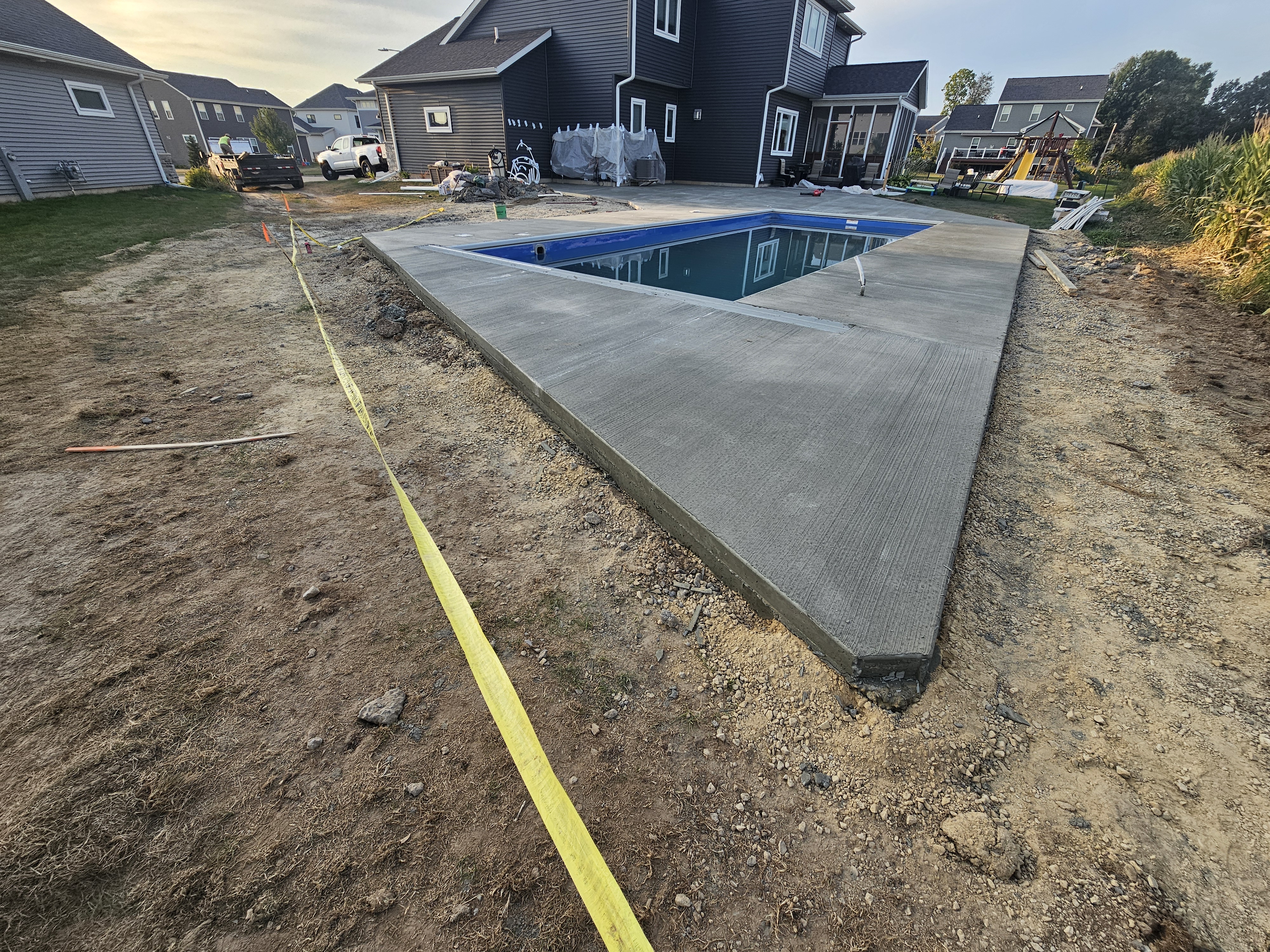 Completed Thursday Pools fiberglass pool installation 23 in Wisconsin